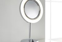 Pebble Grey Hotel Inspired LED Magnifying Mirror