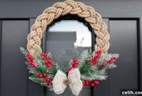 Create Your Own Charming Rope Christmas Wreath: Easy DIY Guide