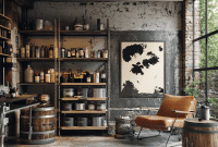 Industrial Chic Garage Shed Designs