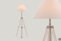 Chic Navy Contemporary Tripod Floor Lamp