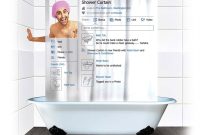 Social Network Themed Shower Curtains for Modern Bathrooms