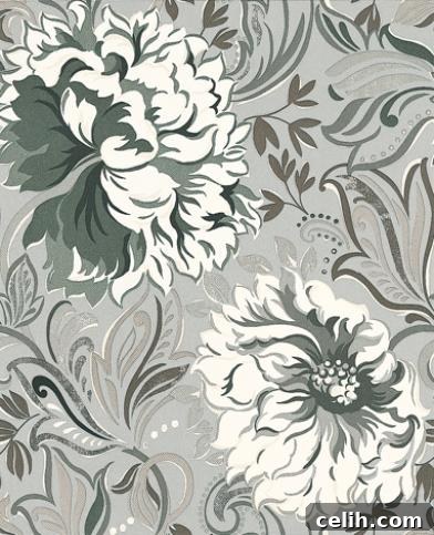 Prestigious Radiance silver wallpaper