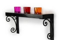 Sleek Black Candle Display Rack