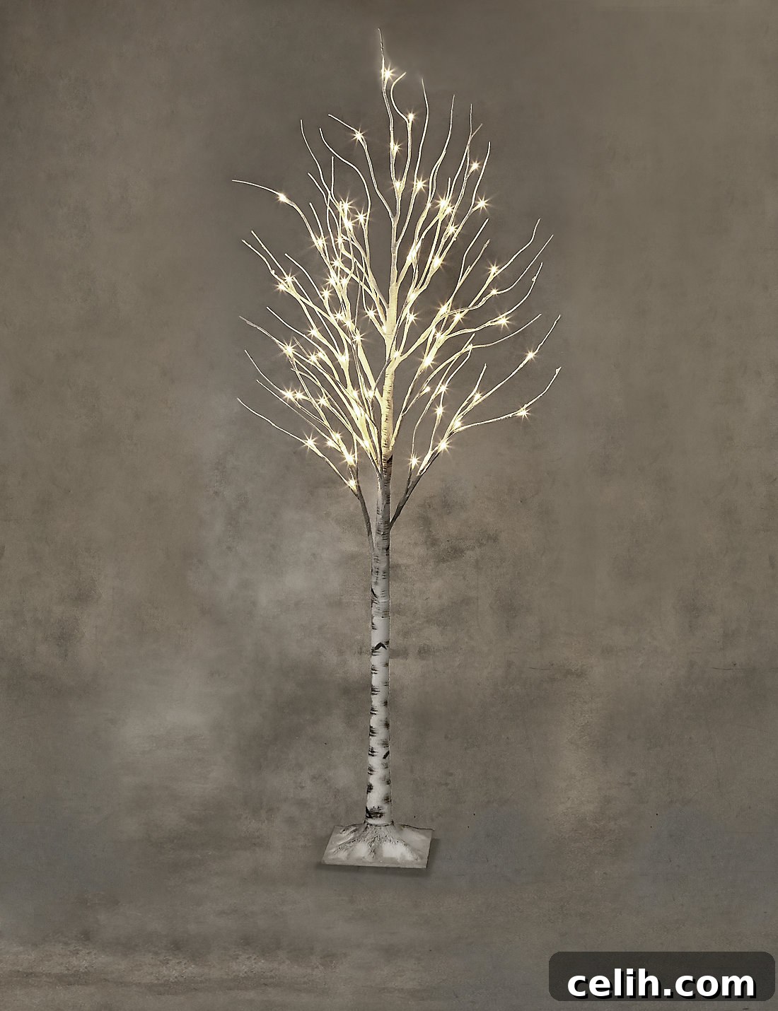 Chic Outdoor Twig Christmas Trees 4 Beautiful white flock outdoor Christmas tree that comes pre-lit