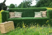 Green Retreat: The Living Grass Sofa