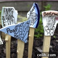 Unique Handmade Seed Markers for sustainable gardening