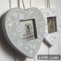 Charming Decorative Hanging Heart Frame for cherished memories