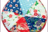 Kimono Inspired Floor Pouf