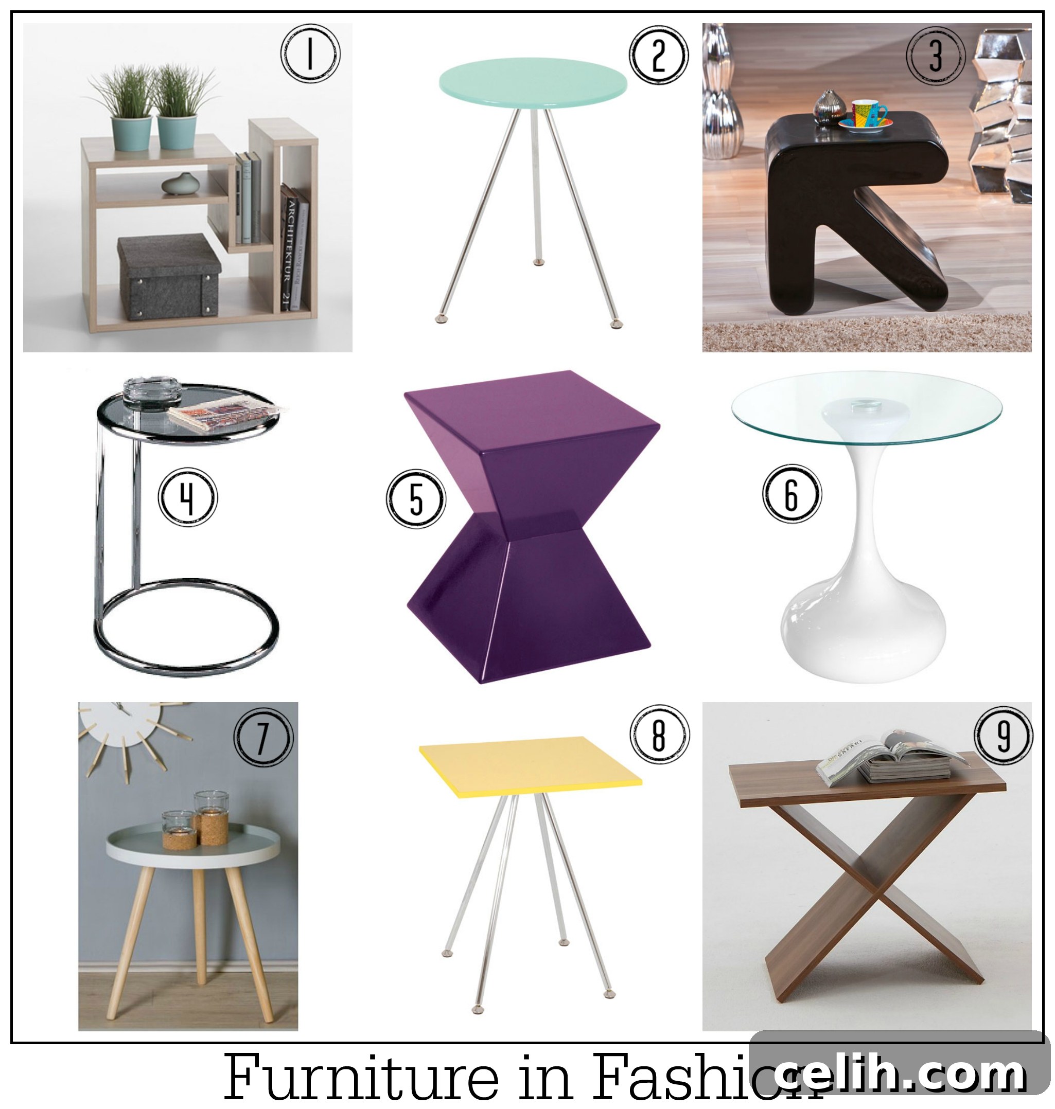 Funky affordable side tables