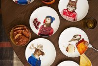 Dapper Woodland Denizens Porcelain Plates