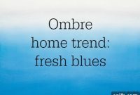 Gradient Goals: Fresh Blue Ombre for Homes