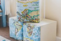 World Atlas Fabric Storage Bins