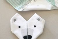 Whimsical Polar Bear Napkin Folds