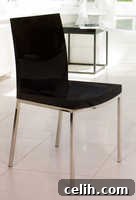 Dwell high gloss dining chair Dwell high gloss black dining chair