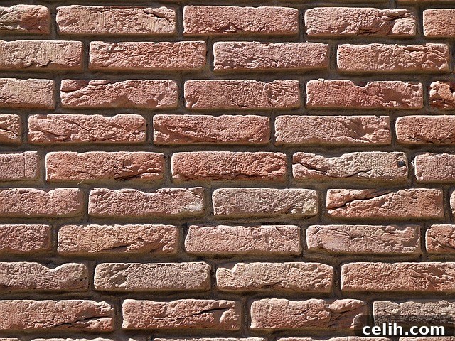 Exposed brickwork in an industrial setting