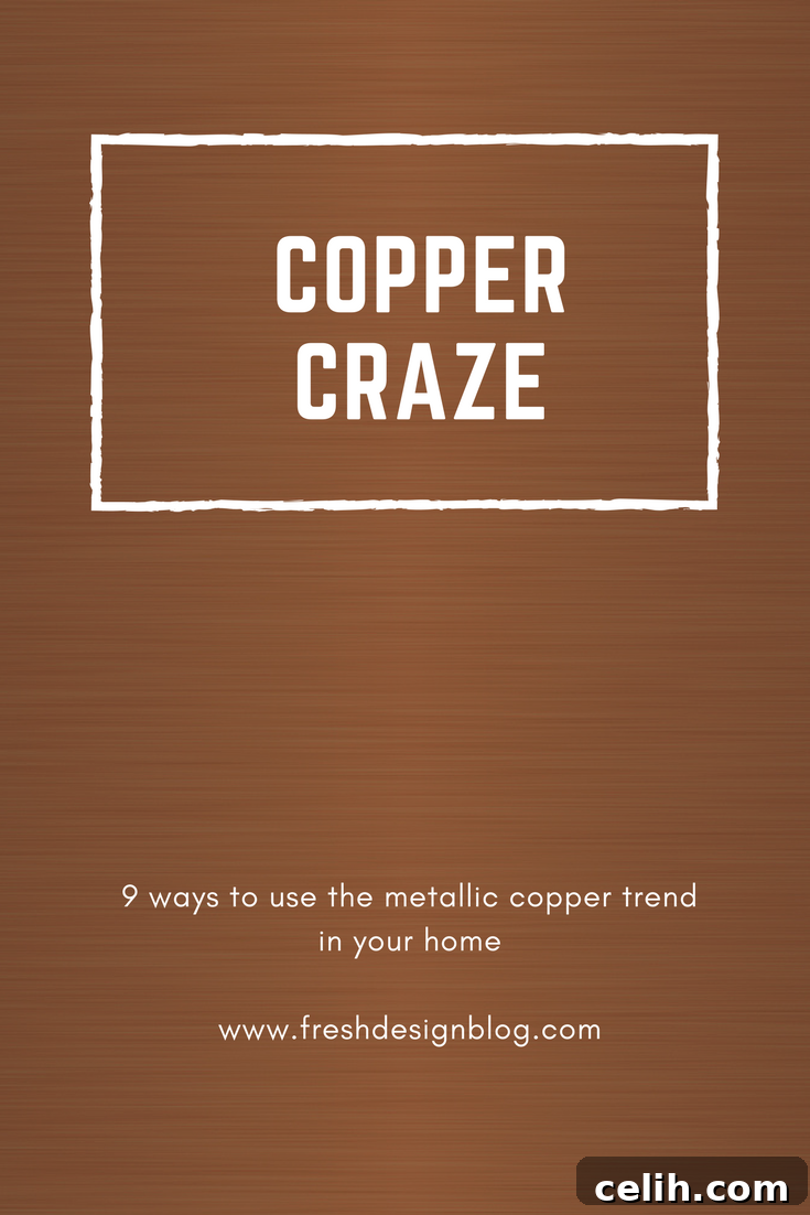 Copper's Reign: 9 Chic Ways to Style Your Home 2 Love metallic copper? Discover some practical and stylish ways to use copper throughout your home and share your design inspiration!