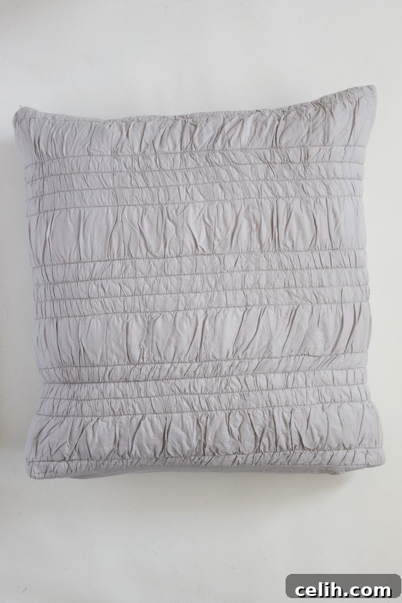 Grey ruched cushion from Also Home