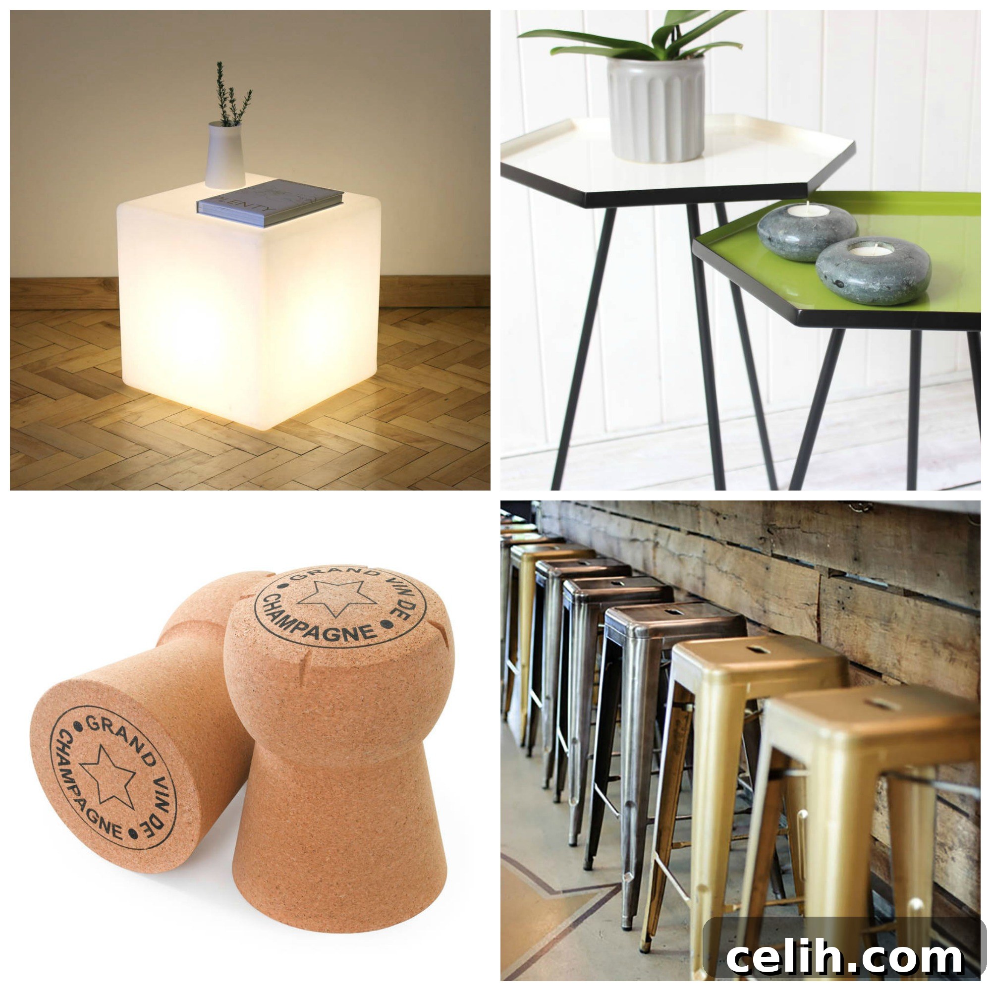 Contemporary Furniture Ideas to Modernize Any Home - Side Tables, Stools, and More