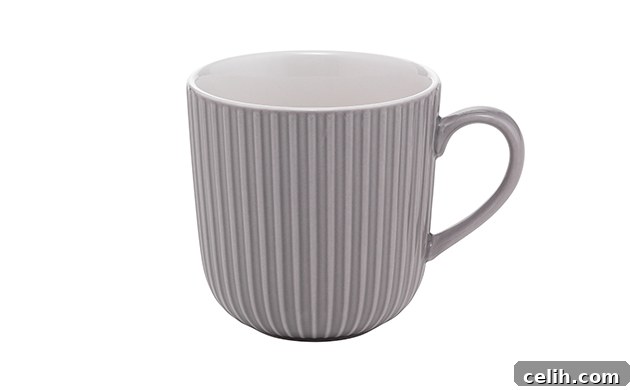 Budget-Friendly Bliss: Spring Home Updates with Sainsbury's Ethereal Collection 5 Lovely grey geometric style mug for under a fiver