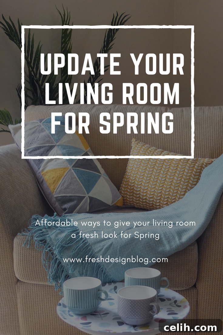 Update your living room for Spring with these affordable ideas for living room styling