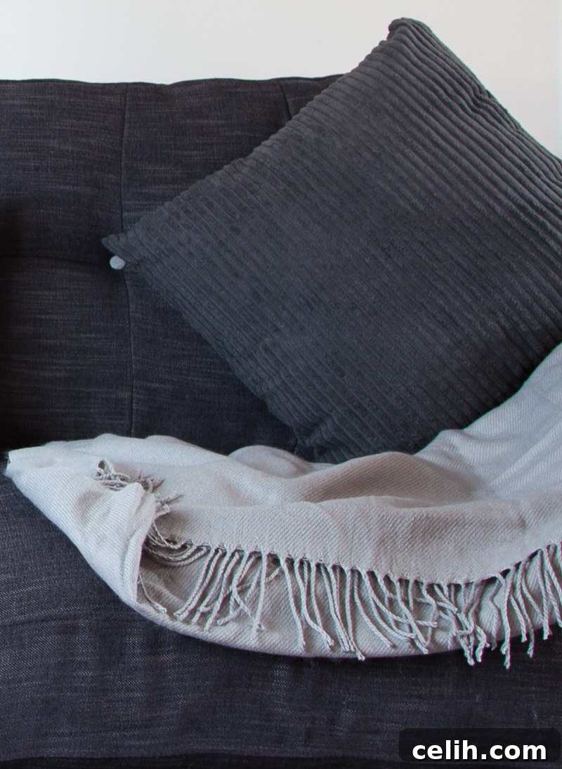 Lovely button upholstery details on the DFS Arden sofa, highlighting craftsmanship