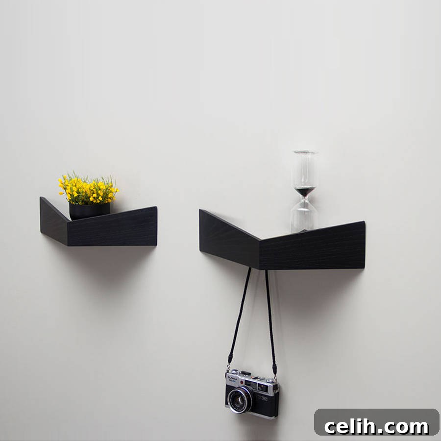Unusual design shelf unit inspired by pelican birds