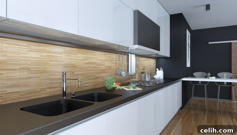 Unlock Your Dream Kitchen: The Art of Choosing Fixtures and Fittings 2 Sleek and modern kitchen design with a lovely sink