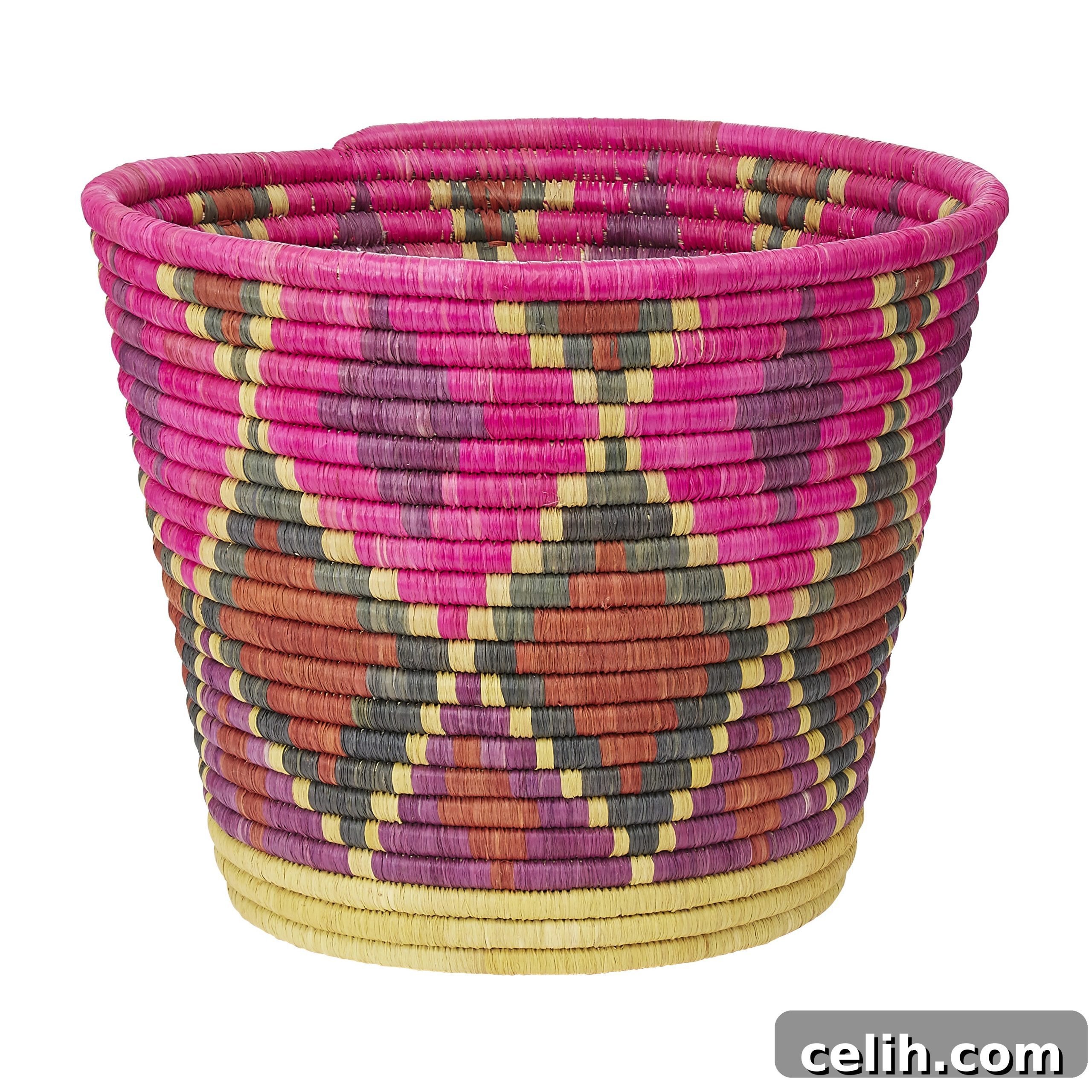 Gorgeous pink patterned vibrant storage basket from TK Maxx