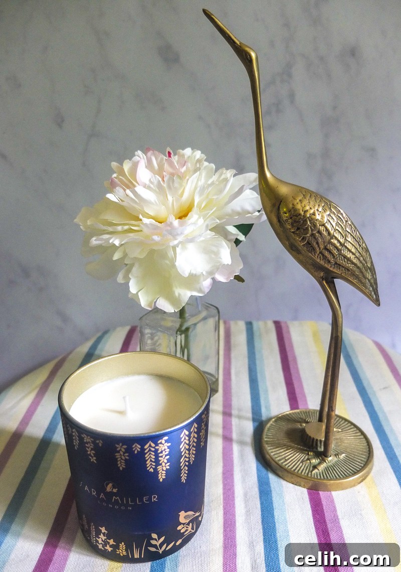 Beautiful scented candle by Sara Miller London - wonderful for adding fragrance to your home