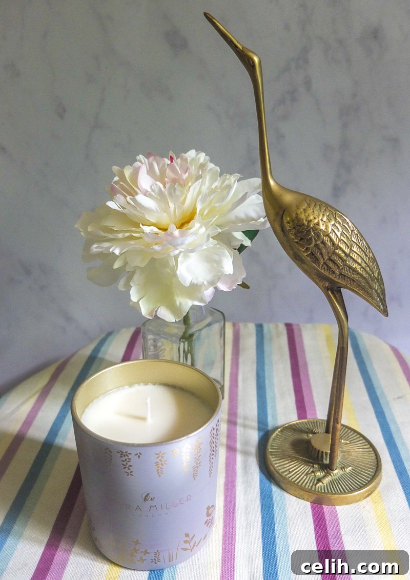 The perfect way of adding fragrance to you home - use a scented candle from Sara Miller London
