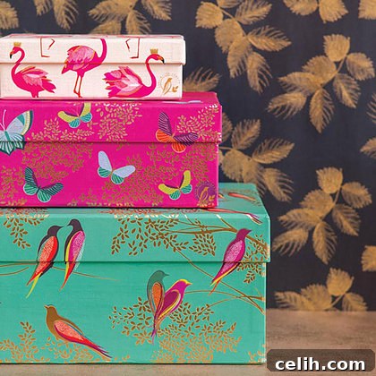Gorgeous gift boxes designed by Sara Miller London