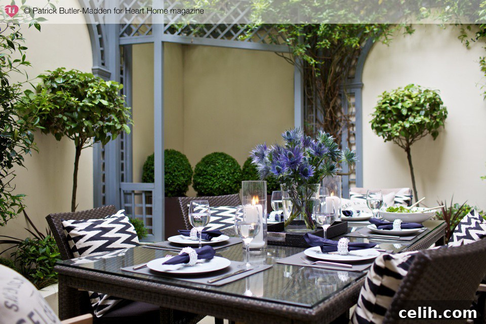 How to style a formal outdoor garden party table