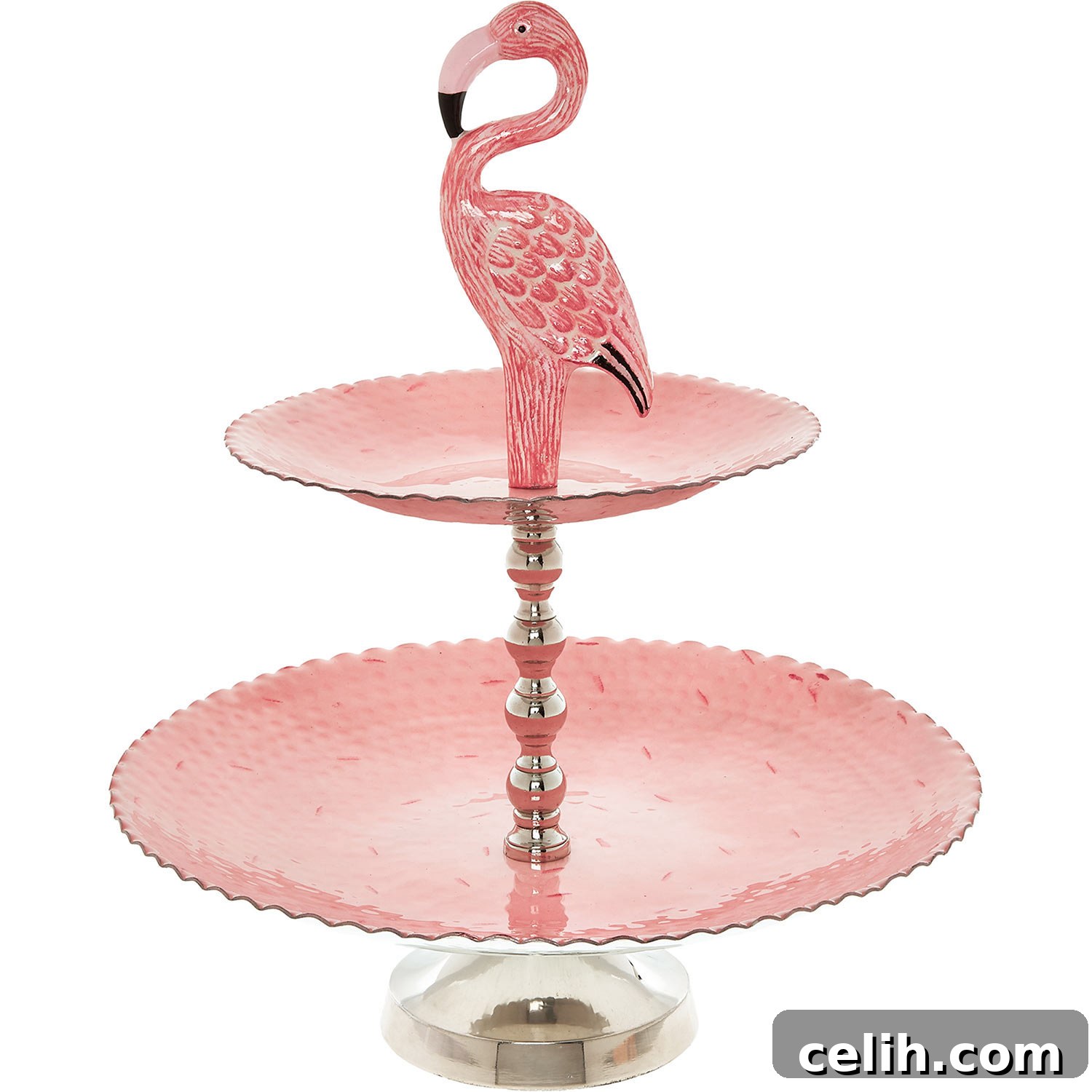 What a fun and quirky way to serve cakes! Love this pink flamingo design cake stand, a true party showstopper.
