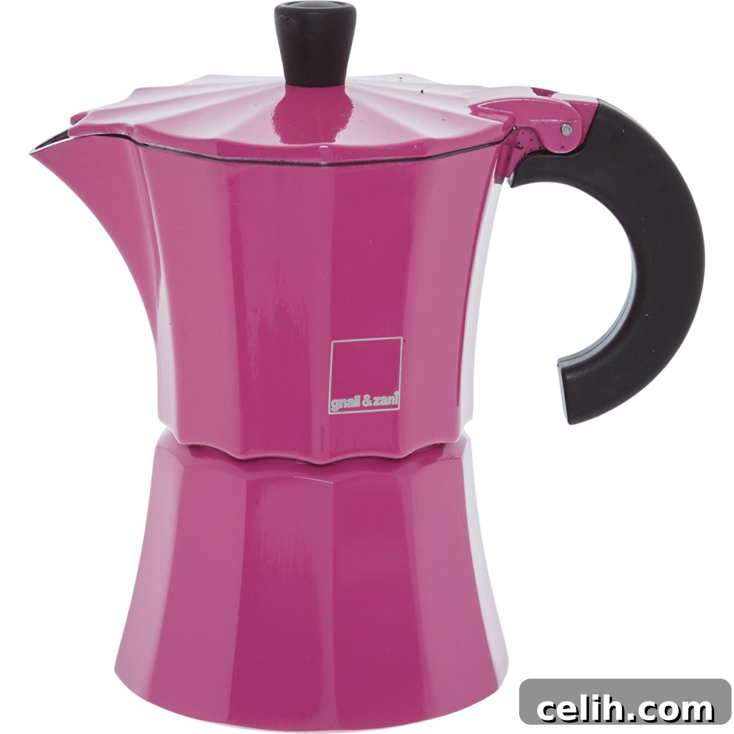 Make delicious coffee in this elegant Gnali and Zani three-cup espresso maker, a stylish addition to any kitchen.