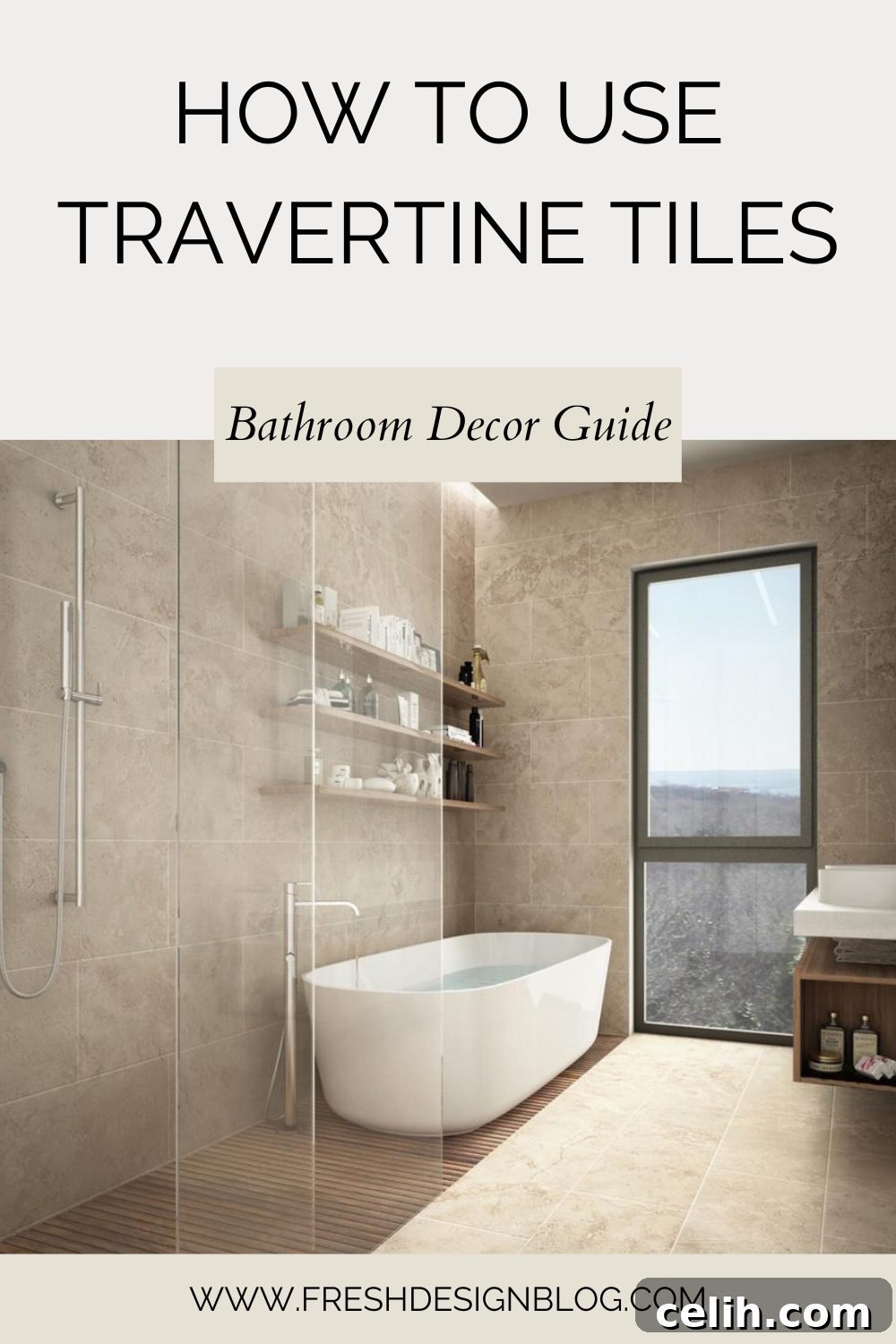 Discover how to use travertine tiles in your bathroom decorating project to create a timeless and elegant space.