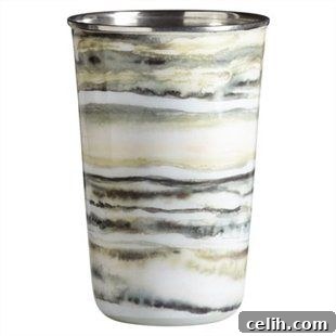 Your Summer Sanctuary: Scented Candles for a Blissful Home 2 Love this unusual scented candle. The tonka bean scent is in an enamelled tumbler that looks like marble.