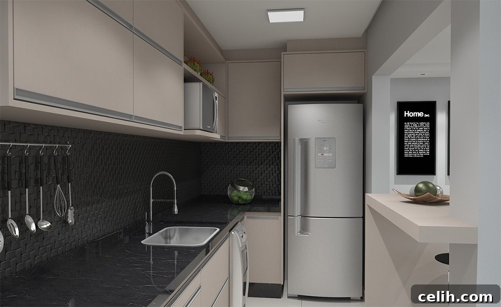 How to make a small kitchen an eat-in spac