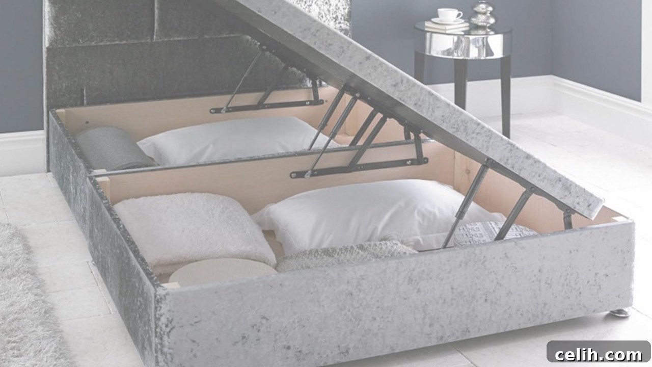 Competition time - win your very own ottoman bed with heaps of hidden storage