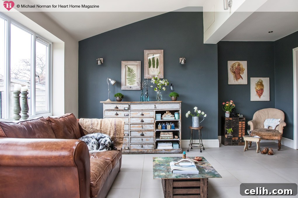 Cosy living room with a dog, highlighting pet-friendly skirting options