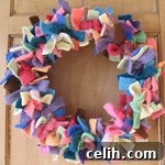 recycled-wool-wreath Papilio recycled raggy wreath