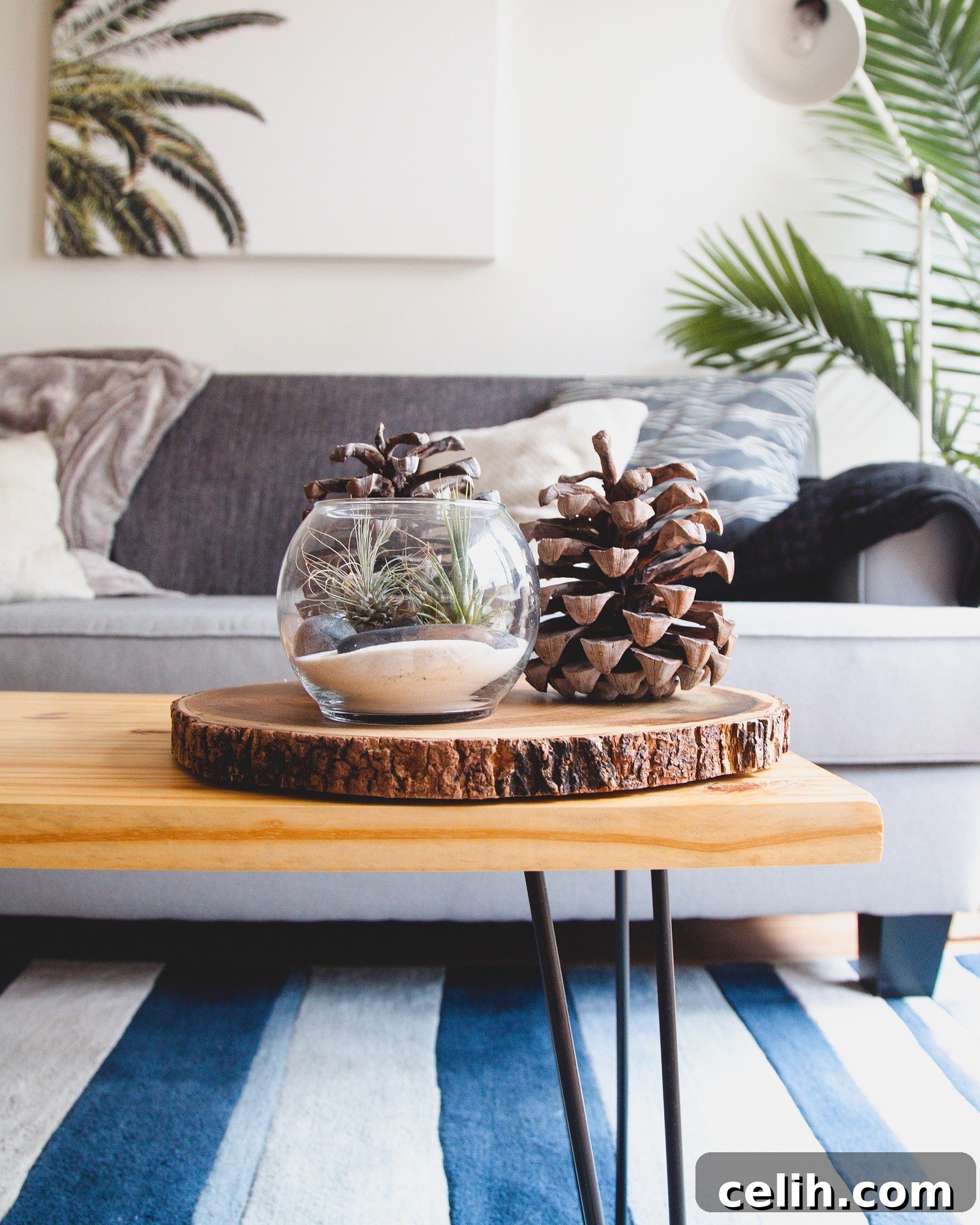 Choose a few accessories that you love to create a focal point in your home, with soft furnishings