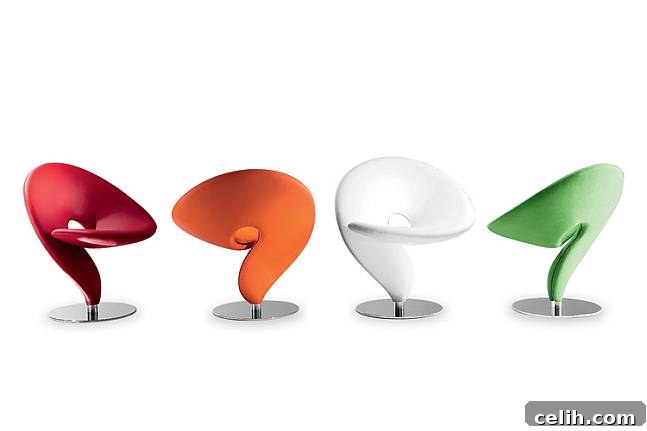 question-mark-chairs, contemporary seating, ergonomic design