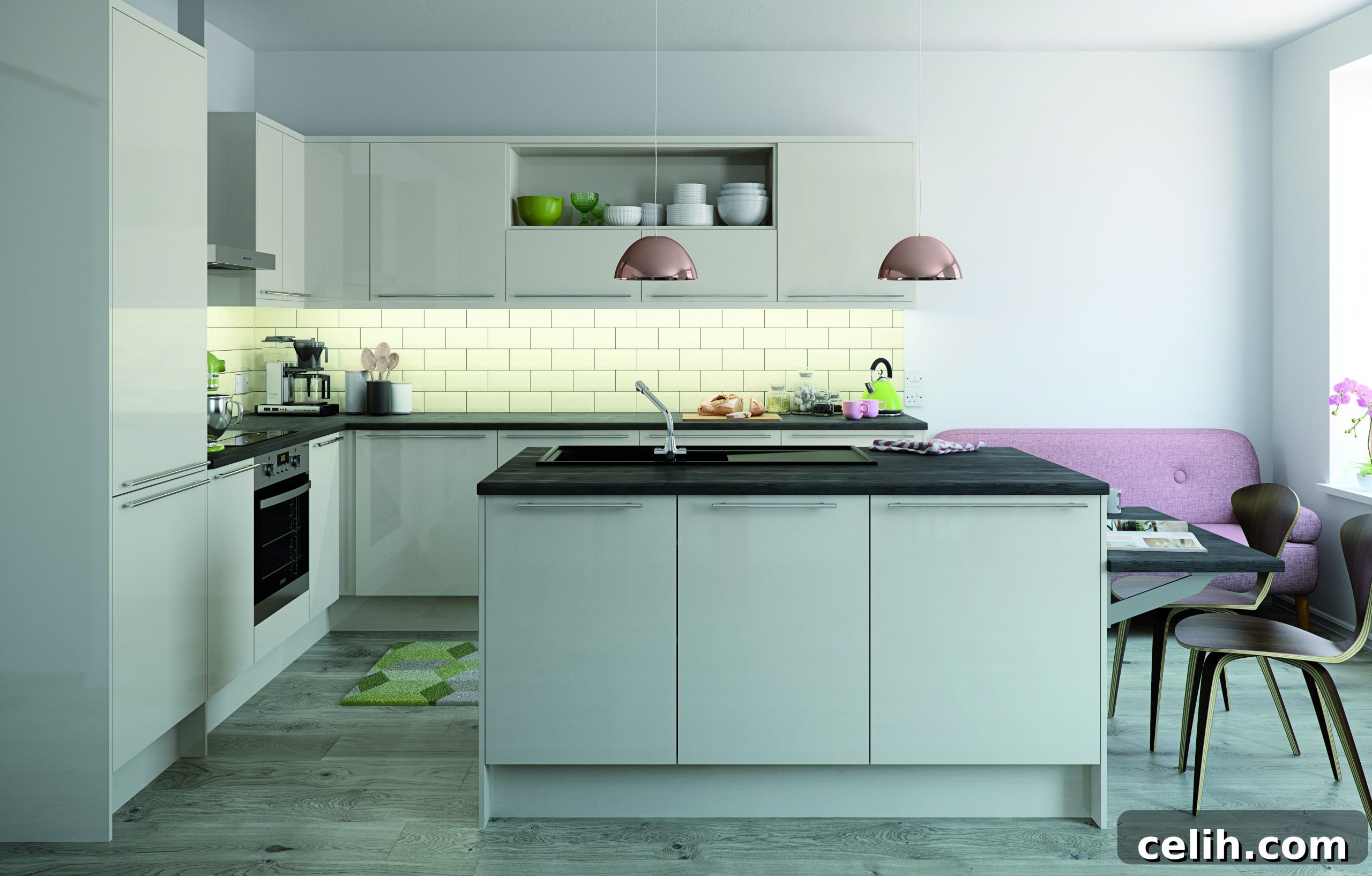 Cream modern Nova design kitchen - perfect for a family home