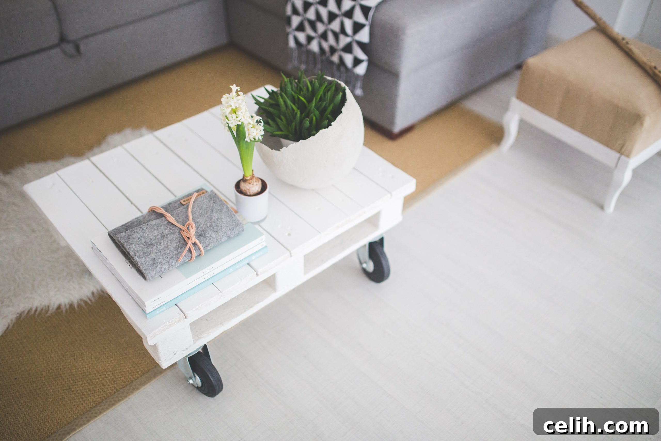 Use rented furniture to help you assess interior ideas for a new look