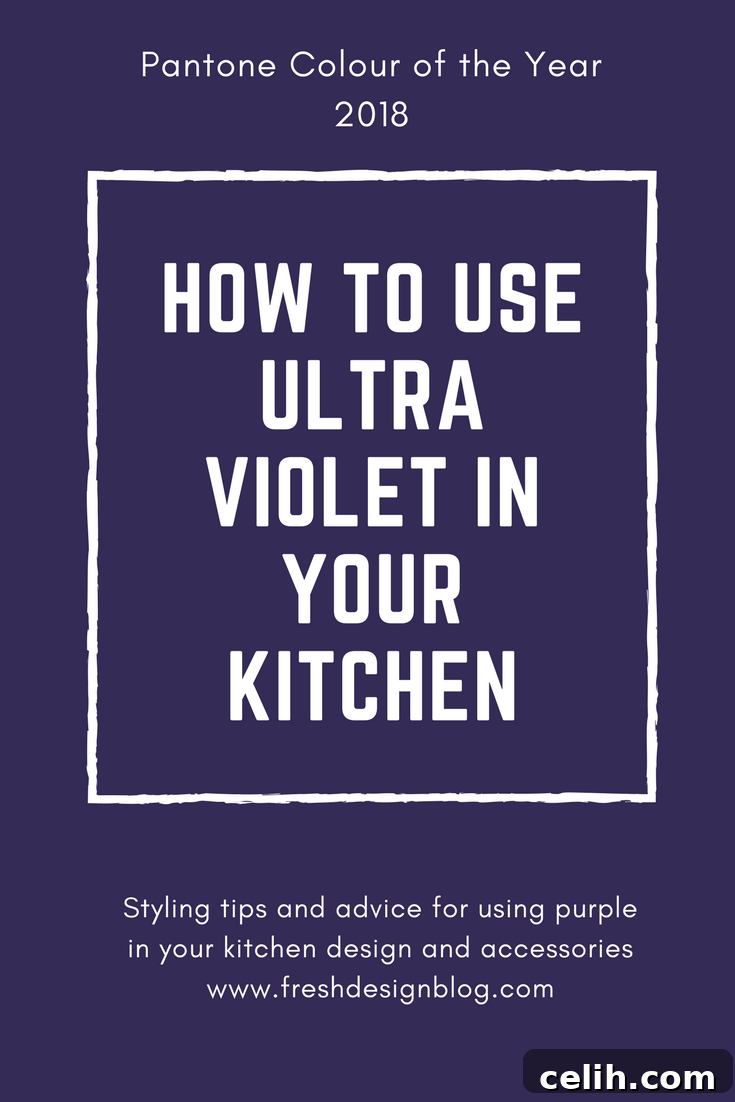Ultra Violet Kitchen Ideas Pantone 2018 7 Love the colour ultra violet? Discover the best interior design styling tips and advice for using purple in your kitchen
