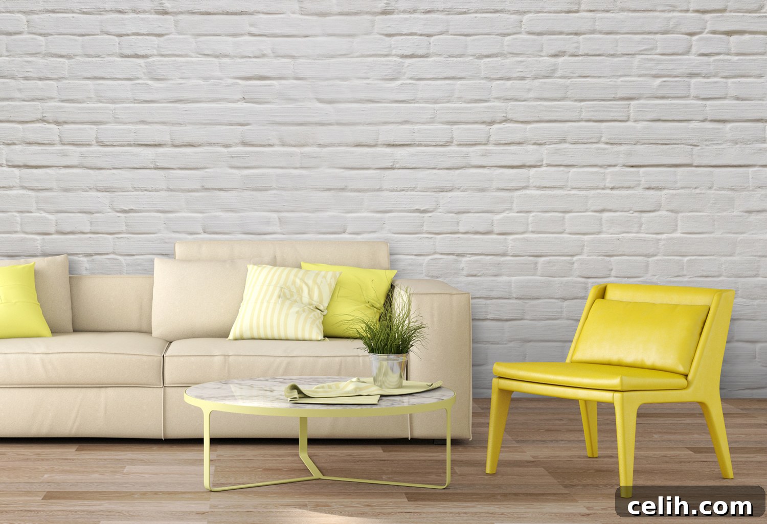 Transform Your Space with a Stunning Wallsauce Mural 7 White brick wall effect wall