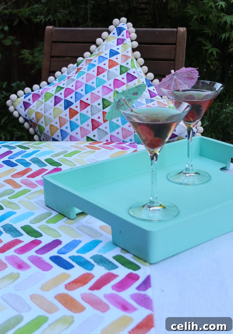 Sip in Style: Dekoria's Contemporary Garden Escape 5 Experience the beauty of gorgeous, bright, and colorful garden table textiles, perfect for sophisticated summer dining and entertaining