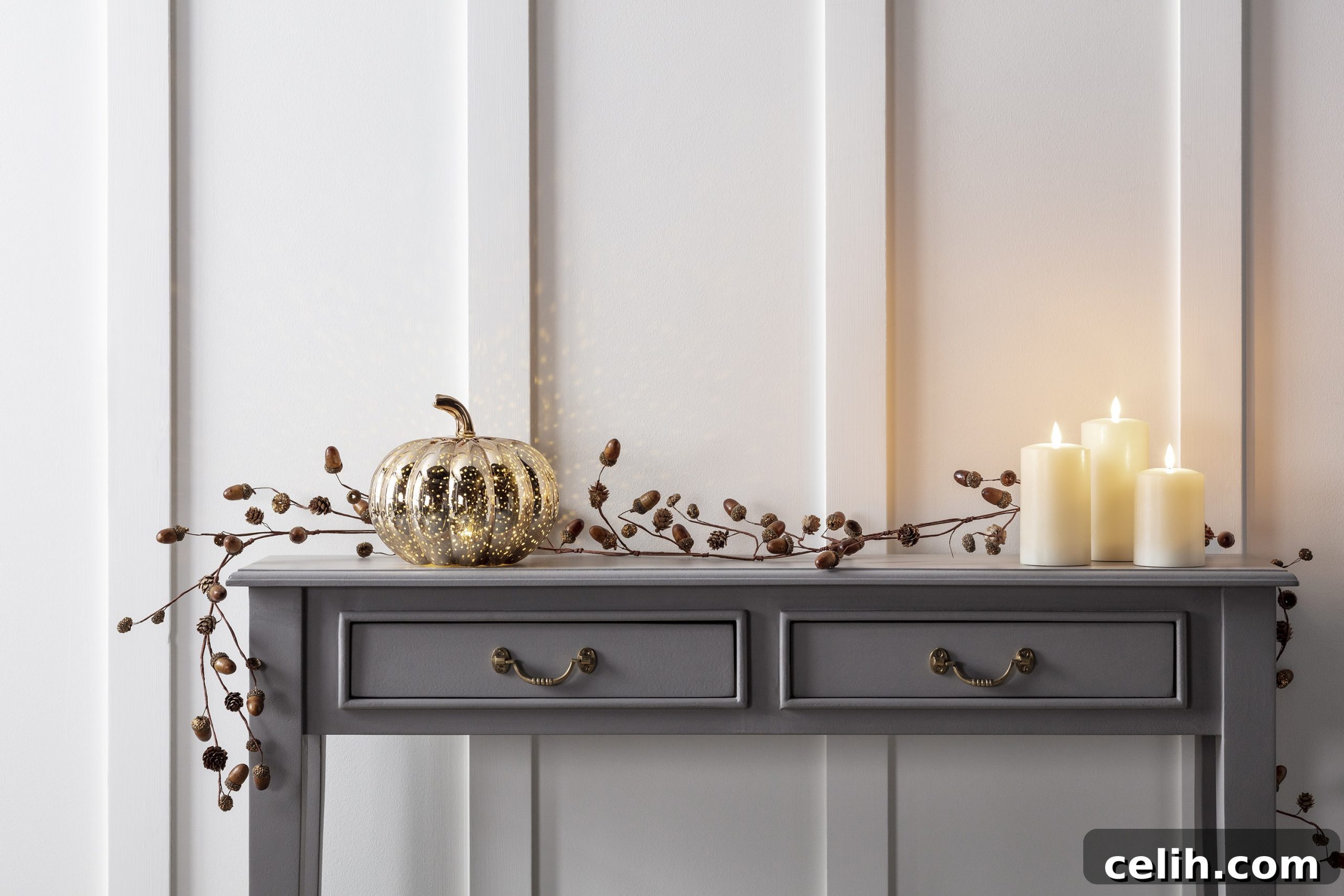How to create autumn decorations for your home with pumpkin lights