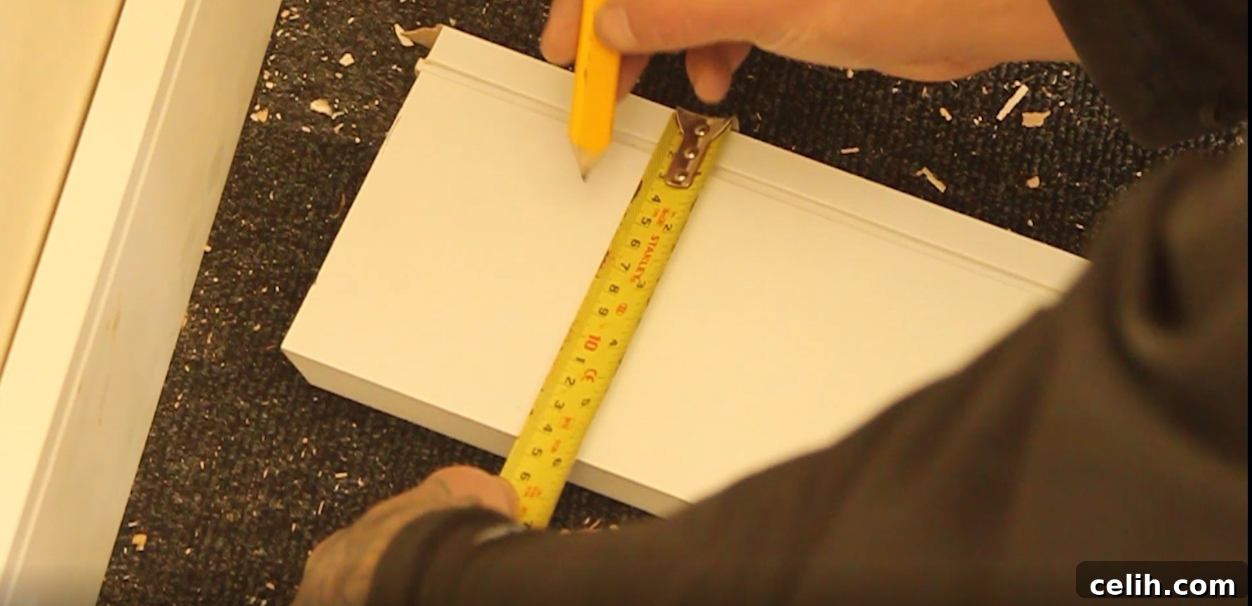 How to fit skirting boards using screws - marking screw points