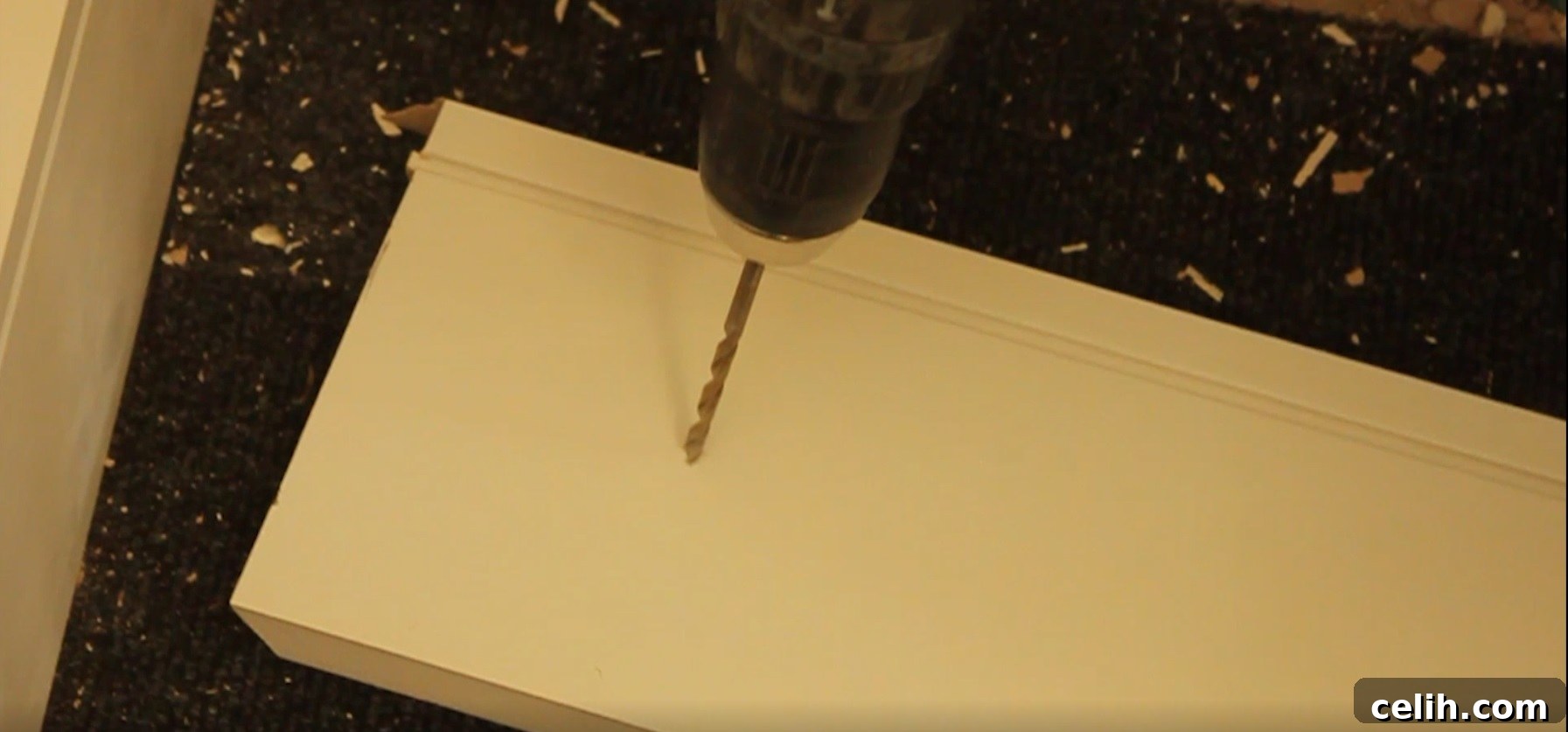 How to fit skirting boards using screws - drilling holes